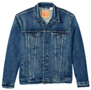 Vintage Levi's Men's Blue Denim Trucker Jacket Size Medium